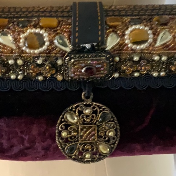 Mary Frances- Handbag- Vintage- Deep Purple- Hand Beaded - Picture 5 of 10